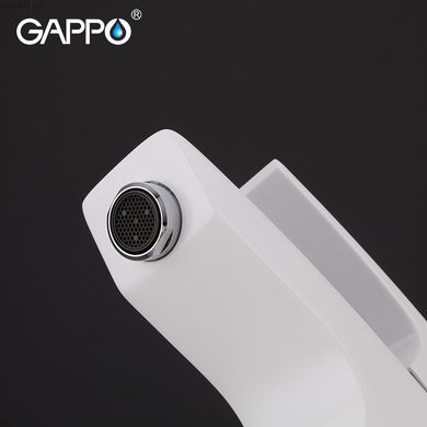 Змішувач для умивальника GAPPO G1007-7, білий/хром