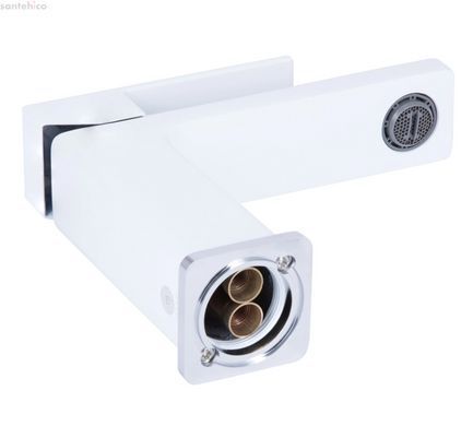 Змішувач для раковини Qtap Gemini білий/хром QTGEM270CRW45675