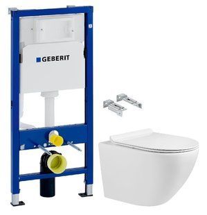 Инсталляция Geberit Duofix 2 в 1 458.103.00.1 + Унитаз подвесной Volle Amadeus M 13-06-055M с сидением Soft Close