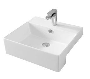 Керамічна раковина 50 см Artceram Quadro, white glossy (QUL004 01; 00)