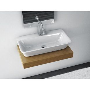 Умывальник керамический 80 см Artceram Cow, white glossy (CWL003 01; 00)