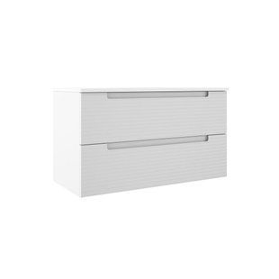 Тумба DEVIT ACQUA 100 з овальною раковиною, біла 088174W