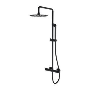 Душевая система с термостатом Omnires Contour antracite CT8044AT