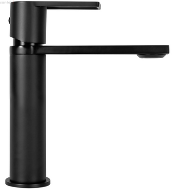 Змішувач для раковини (умивальника) REA FLIP BLACK чорний низький REA-B2005