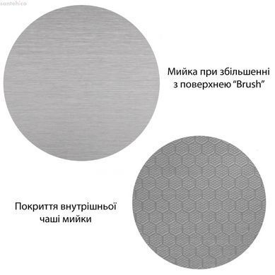 Кухонна мийка Kroner KRP Derby - 6050HM Brush CV027237