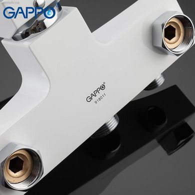 Змішувач для ванни GAPPO G2207-7, білий/хром