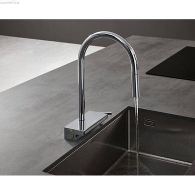 Змішувач для кухні Hansgrohe Aquno Select чорний матовий 73831670