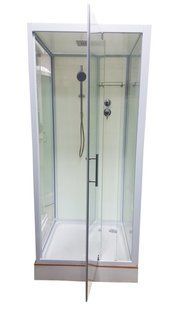 Душевой бокс Veronis 90x90 (Профиль - белый, стекло - прозрачное) BN-1-04