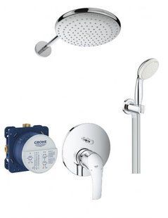 Душевая система скрытого монтажа Grohe Eurosmart + Tempesta 250 хром 26416SC3