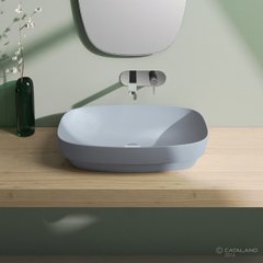 Раковина для ванной накладная Catalano Colori 65х40 (Голубой матовый) 165AGRLXAS