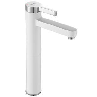 Смеситель для раковины (умывальника) REA POLO WHITE-CHROME высокий REA-B9942