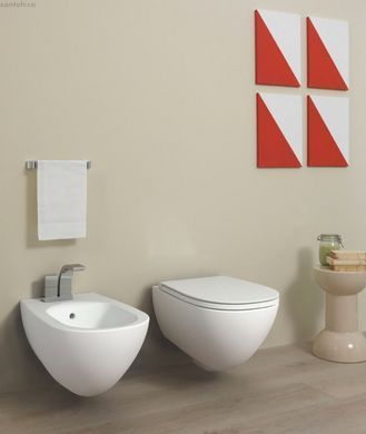Унитаз подвесной Flaminia IO 2.0 белый глянцевый IO118G с сиденьям Soft Close