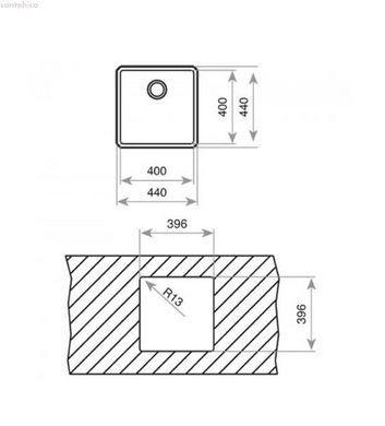Мийка Teka BE LINEA RS15 45.40 115000007