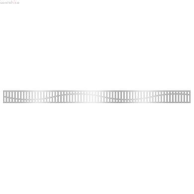 Душевой канал Waterway Stream 550 WSB600003N1 с решеткой Wave нерж/шлиф