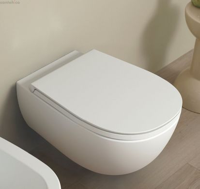 Унитаз подвесной Flaminia IO 2.0 белый глянцевый IO118G с сиденьям Soft Close
