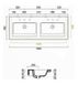 Раковина для ванної підвісна Catalano NEW LIGHT 125x48x14 см біла 1125LI00