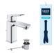 Змішувач для раковини Grohe Dice хром 1018560000 з донним клапаном