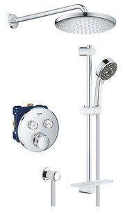Душевая система скрытого монтажа с термостатом Grohe QuickFix Grohtherm SmartControl&Vitalio Start 250 Round RU202801R2