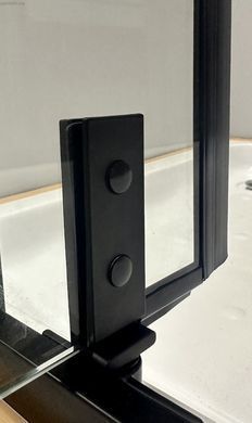 Душова кабіна Veronis 120x80 (Профіль - чорний, скло - прозоре) KN-16-12 без піддону