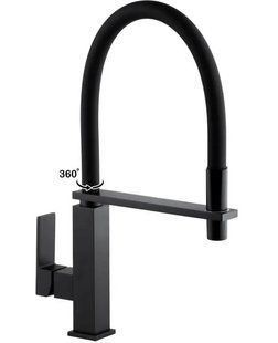Смеситель для кухни Yoka Ferra черный матовый BZ.FERRA-BLK