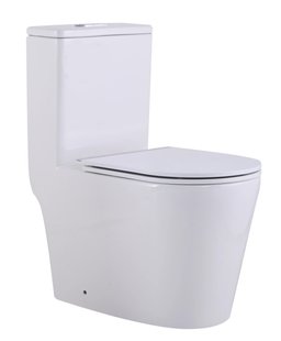 Унитаз напольный Qtap Swan Ultra Quiet QT16226080AW с бачком и сиденьям Soft Close