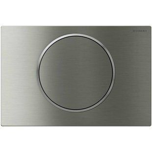 Geberit Sigma10 115.758.SN.5, с системой смыв/стоп, нержавеющая сталь матовая/ полированная/матовая