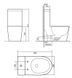 Унитаз напольный Qtap Swan Ultra Quiet QT16226080AW с бачком и сиденьям Soft Close