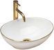 Умывальник (раковина) REA SOFIA GOLD EDGE накладной REA-U3287