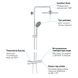 Душова система з термостатом для душа Grohe QuickFix Vitalio Joy Shower System 26403001