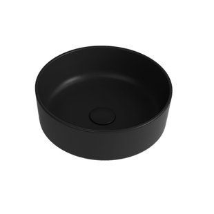 Умывальник на столешницу Quarter Bath Round Line 42, черный матовый 70RO23042.01.2.3.01