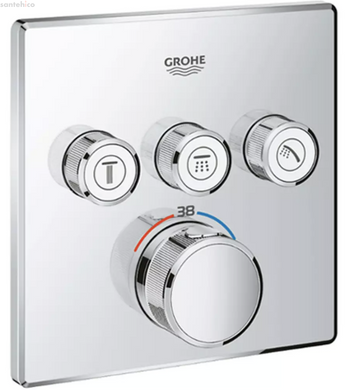 Душова система прихованого монтажу Grohe Grohtherm SmartControl хром UA26415SC6