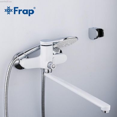 Смеситель для ванны Frap F2245, белый/хром