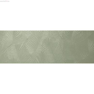 Плитка KENTIA GREEN RECT, глянцева, глазурована, структурована, біла глина