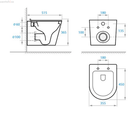 Інсталяція Grohe Solido 3 в 1 з чорною матовою ручкою 388112430 + підвісний унітаз Koller Pool Orion чорний матовий 1820550698 із сидінням Soft Close
