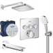 Душова система прихованого монтажу Grohe Grohtherm SmartControl хром UA26415SC6