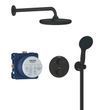 Душова система прихованого монтажу Grohe QuickFix Precision чорний матовий 348832430