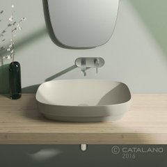 Раковина для ванной накладная Catalano Colori 65х40 (Серый матовый) 165AGRLXGS