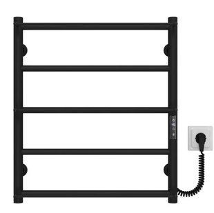 Рушникосушка електрична Deffi Ladder 500x600 чорна матова C.LK.60.50.5.E.B.R.1 права