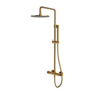 Душевая система с термостатом Omnires Contour brushed gold CT8044GLB