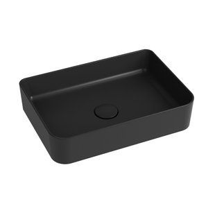 Умывальник на столешницу Quarter Bath Rapid Line 50x35, черный матовый 70RL23050.01.2.3.01