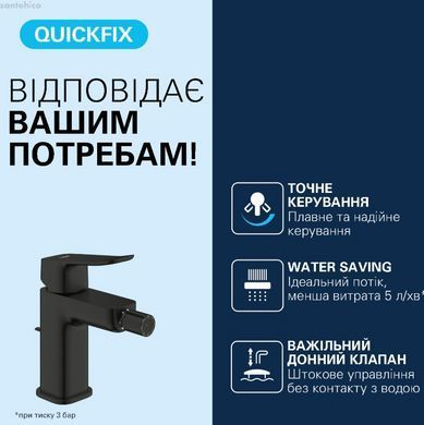 Смеситель для биде Grohe Dice черный матовый 1018772430