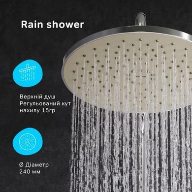 Душова система з термостатом Am.Pm Like ShowerSpot хром F0780400