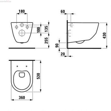 Инсталляция Grohe Rapid SL 38772001 4 в 1 + Унитаз подвесной Laufen Pro Rimless H8669570000001 с крышкой Slim Soft-Close