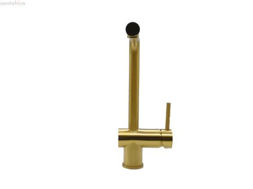 Смеситель для кухни Fabiano FKM 45 SS Nano Gold pvd-золото 8232.401.1139