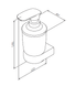 Дозатор для жидкого мыла с настенным держателем Am Pm Sensation A3036900