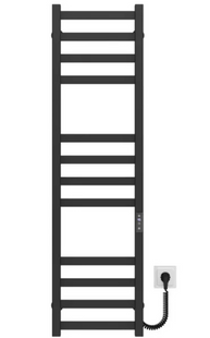 Рушникосушка електрична Deffi Avast 400x1200 чорний матовий B.AV.120.40.12.E.B.R.2 правий