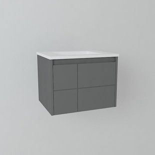 Тумба с умывальником Devit Laguna 60 антрацит 0020110A