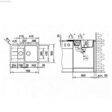 Кухонна мийка Teka ASTRAL 60 B-TG сірий 40143572