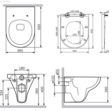 Инсталлиция Grohe Rapid SL 38721001 3 в 1 + Унитаз подвесной Am.Pm Hit FlashClean CTA1700SC с сиденьям Soft Close