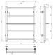Полотенесушитель электрический Deffi Ladder 500x600 черный матовый C.LK.60.50.5.E.B.L.1 левый
